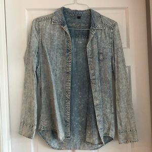 Denim button down